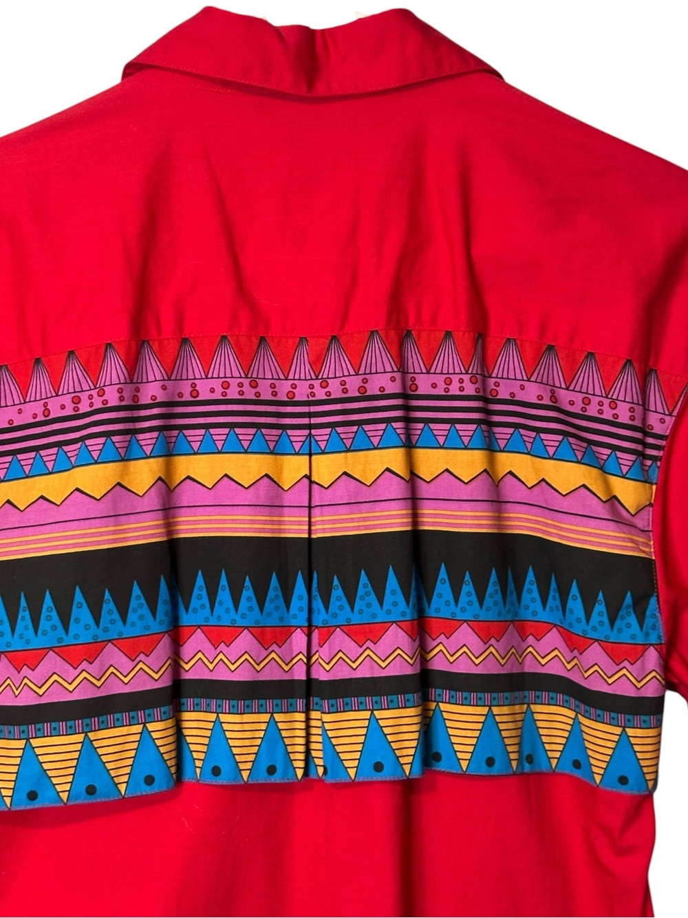 Vintage Wrangler Frontier Series Aztec Western Buttondown Shirt XS Rodeo Cowgirl - Picture 8 of 11